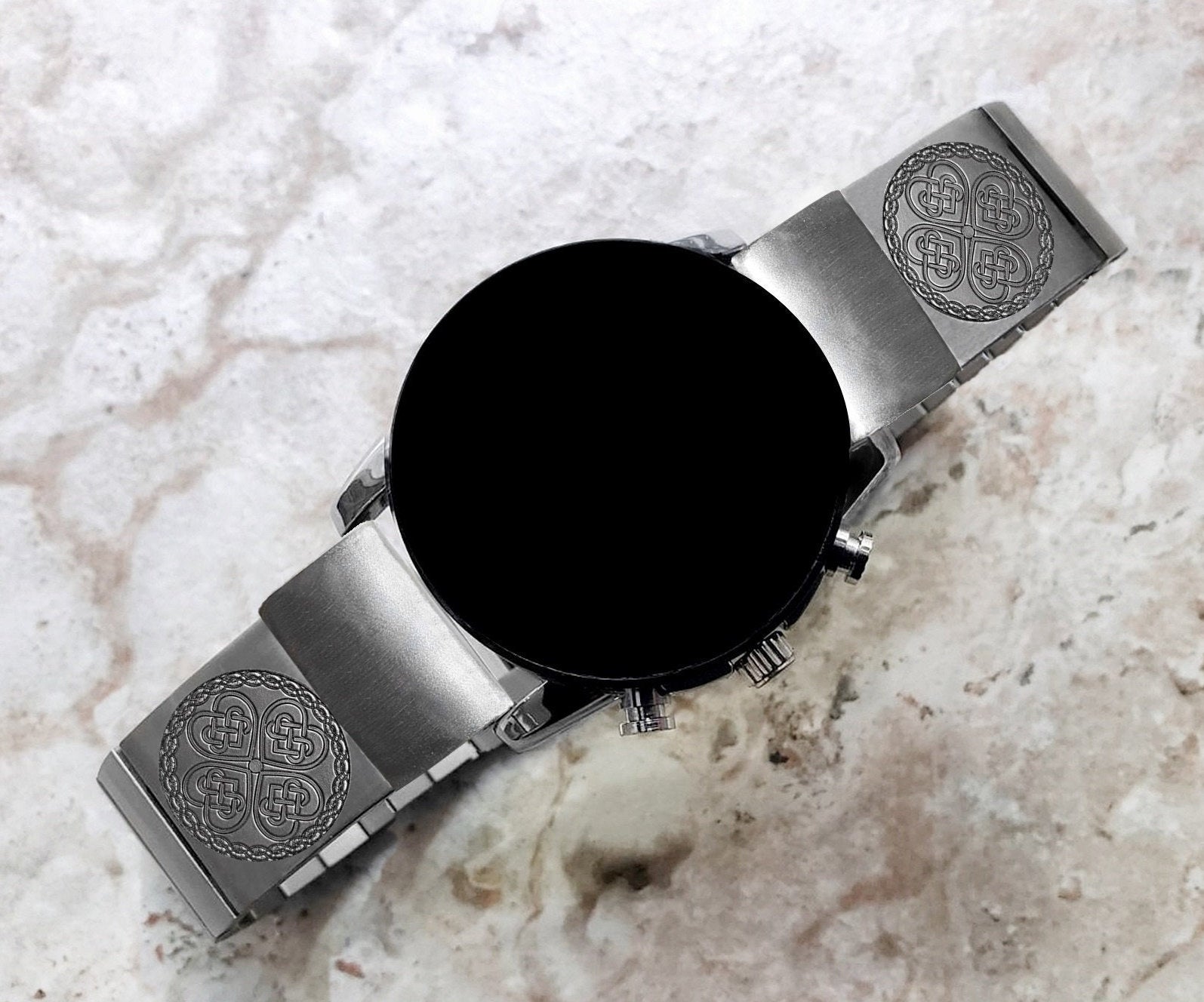 Engraved Watch Band for Garmin Fenix 7X Pro 6X Pro 5X Plus Fenix 3 Descent Mk3i 51mm Mk2i Mk2 Mk1 and Enduro 2 St Steel Strap CC3 A26